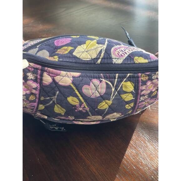 Vera Bradley Hipster Black & Purple Floral Nightingale Pattern​​ - Picture 6 of 12